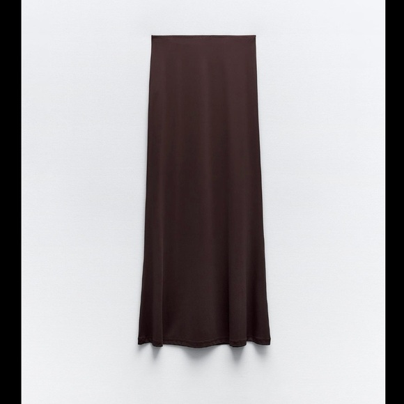 NWT ZARA LONG POLYAMIDE SKIRT - Picture 6 of 8